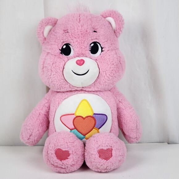 Care Bears "TRUE HEART BEAR" 2022 Pink Soft Plush Stuffed Animal - Picture 1 of 11